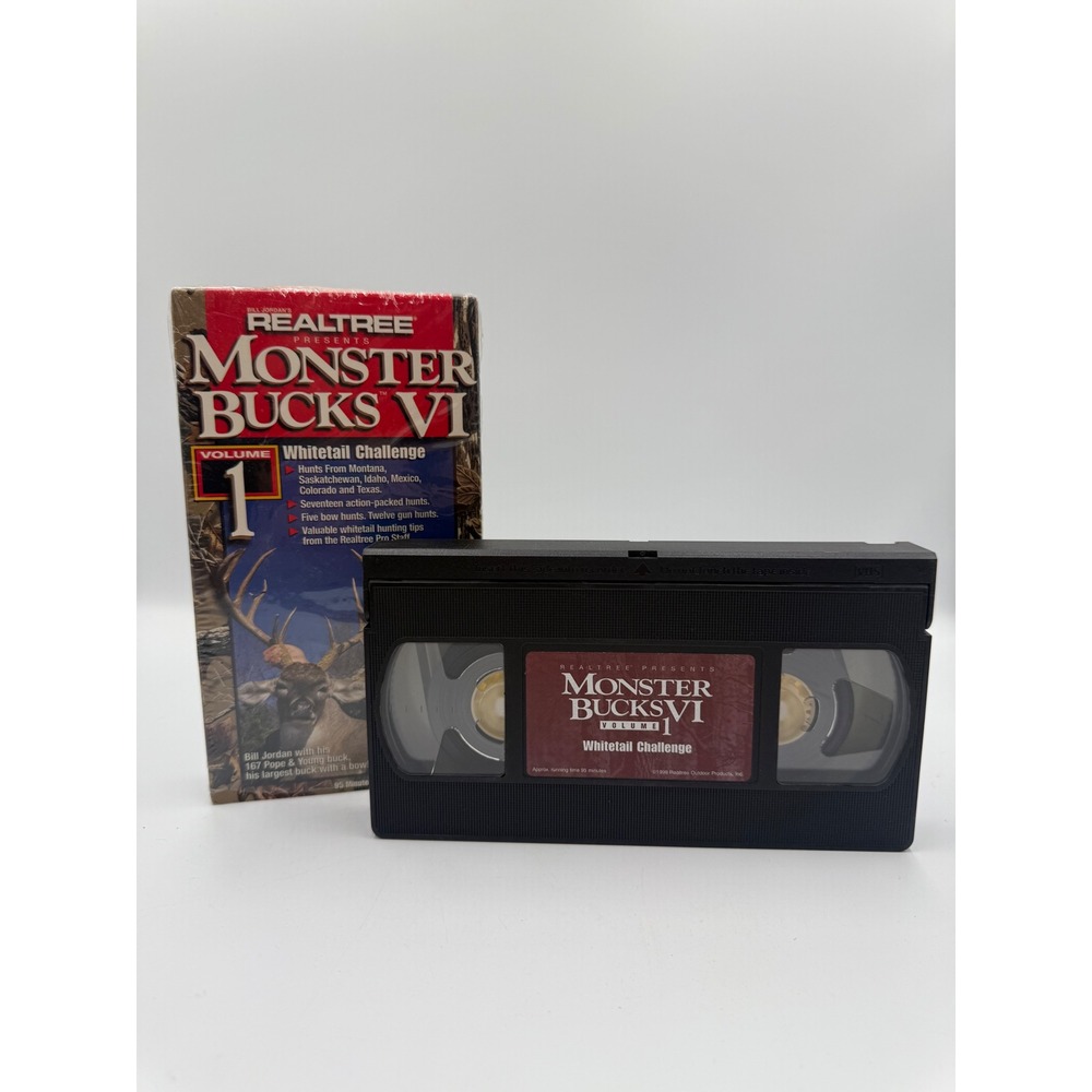 Realtree Monster Bucks VI‎ Volume 1 Whitetail Challenge VHS Bill Jordan Hunting